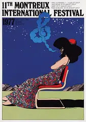 Milton Glaser, 11th Montreux International Festival, 1977, poster
