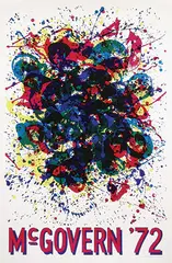 McGovern '72 by Sam Francis, 1972, poster, sold Jul 2017