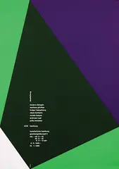 Almir Mavignier da Silva, ausstellung AOK Hamburg, 1988, poster