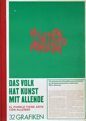 Various Chilean artists, Allende Unidad Popular (The village has art with Allende), poster