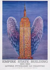 Empire State Building by Letizia Pitigliani, 1981, poster, sold Jul 2017