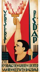 Johan G.D. van Hell, Versterkt de S.D.A.P., poster