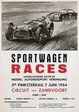 Charles Burki, Sportwagen Races Circuit van Zandvoort, 1954, poster