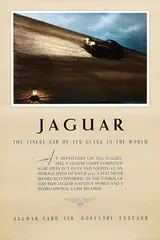 Roy Nockolds, Jaguar Coventry-The finest car of its class in the world, 1952, poster