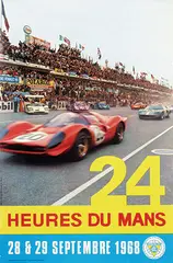André Delourmel, 24 Heures du Mans, 1968, poster
