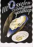 Piet Zwart, Mosselen zijn voedzaam en goedkoop, 1942, poster
