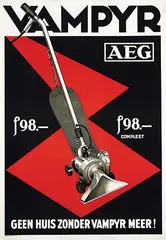 Paul Schlesinger, Vampyr AEG (vacuum cleaner), poster
