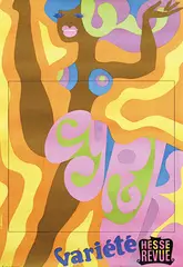 Tadeusz Jodlowski, Cyrk Variété Hasse Revue, 1968, poster
