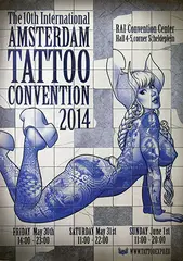Vince Ruares, The International Amsterdam Tattoo Convention 2014, 2014, poster