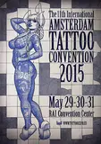 Vince Ruares, The International Amsterdam Tattoo Convention 2015, 2015, poster