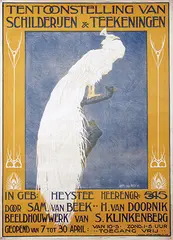 Joseph 'Sam' van Beek, Tentoonstelling van Schilderijen en Teekeningen in Geb. Heystee Heerengr. Amsterdam, poster
