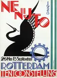 Jaap Gidding, NENIJTO Tentoonstelling Rotterdam, 1928, poster