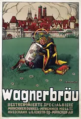 Wagnerbräu by Eugen W. Max Baumgarten, 1902, poster, sold Jul 2017