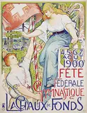 Charles l'Eplattenier, Fête fédérale gymnastique La Chaux-de-Fonds, 1900, poster