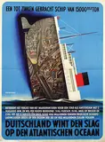 Siegfried, Duitschland wint den slag op den Atlantischen Oceaan, 1940, poster