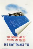 Patrick C. Keely, The Navy Thanks You, 1943, poster