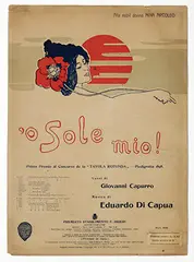 Louis Rhead, o Sole mio!, 1898, poster
