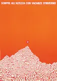 Peter Kunz, Sempre all'altezza con vacanze d'inverno (orange), 1967, poster