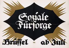 Lucien Bernhard, Soziale Fürsorge (Social Welfare Exhibition), 1916, poster