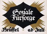 Lucien Bernhard, Soziale Fürsorge (Social Welfare Exhibition), 1916, poster