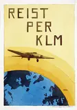 Huibert G. Brian de Kruyff van Dorssen, Reist per KLM, 1923, poster