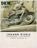 DKW Auto Union, Motorradfabrik by illegible signature, poster, sold Dec 2016