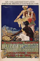Rubber & other Tropical Products by Paul A. Masui-Castique, 1924, poster, sold Dec 2016