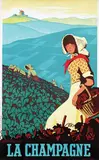 Adrien Sénéchal, La Champagne, 1937, poster