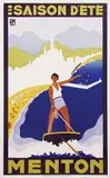 F. Ferrië, Menton Saison d'Été, 1932, poster