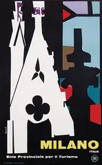 Milano by Marcello Nizzoli, 1947, poster, sold Dec 2016