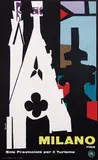 Marcello Nizzoli, Milano, 1947, poster