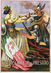 Giovanni Capranesi, Sottoscrivete al Prestito, 1917, poster