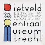 Gerrit T. Rietveld, Rietveld bijdrage tot vernieuwing der bouw-kunst, 1958, poster