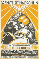 Brengt zonneschijn in de gezinnen der T.B.C. Lijders by Machiel Wilmink, 1926, poster, sold Dec 2016