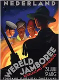 Jan Lavies, Nederland Wereld Jamboree Vogelenzang-Bennebroek, 1937, poster
