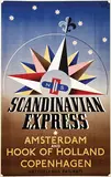 Fedde Weidema, NS Scandinavian Express, 1947, poster