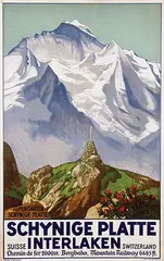 Ernst Hodel, Schynige Platte Interlaken, 1936, poster