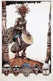 James Thiriar, before text (African musician), poster