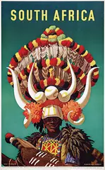 Nils L. Solberg, South Africa Ricksha boy, Durban, poster
