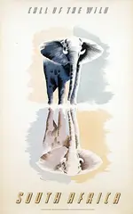 Bernard M. Sargent, South Africa Call of the wild (elephant), poster