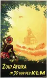 Pieternella C. v.d. Maaden, KLM Zuid Afrika, 1946, poster