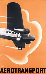 Anders Beckman, Aerotransport (Till utlandet), 1930, poster