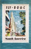 Xenia, Fly by BOAC South America, 1952, poster