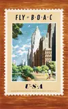 Xenia, Fly by BOAC USA, 1952, poster