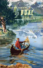 Frank Wootton, BOAC Fly to Canada, poster