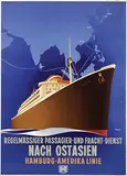 Ottomar Anton, HAPAG Nach Ostasien (Burgenland), poster