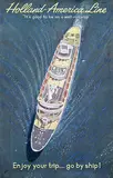 Eppo Doeve, Holland-America Line It's good to be on a well-run ship, poster