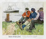 Henri Cassiers, Red Star Line, poster