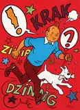 Georges R. Hergé, Tin Tin Krak Dzinng, 1970, poster