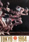 Tokyo Olympic Games 1964 by Yūsaku Kamekura, 1962, poster, sold Dec 2016